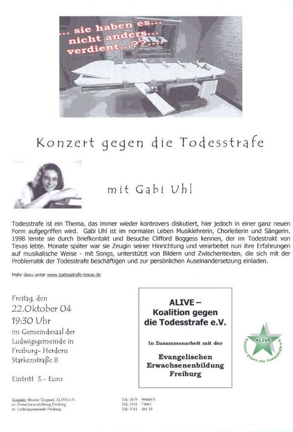 Flyer Konzert Freiburg